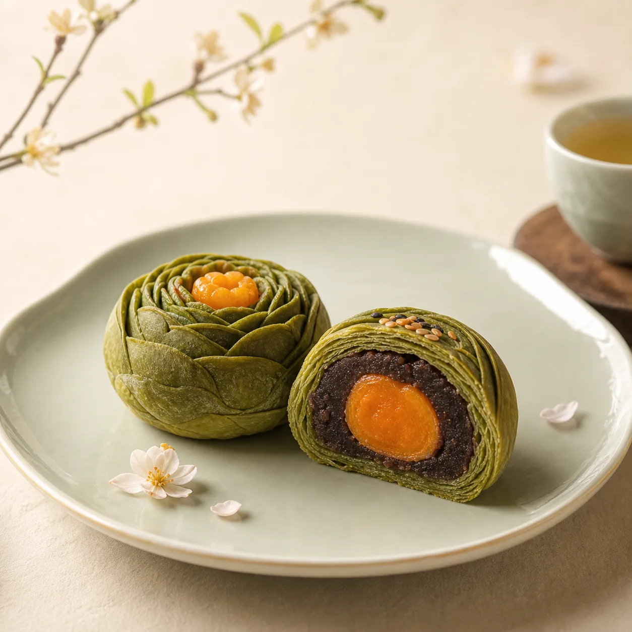 云酥坊抹茶酥花酥系列产品图