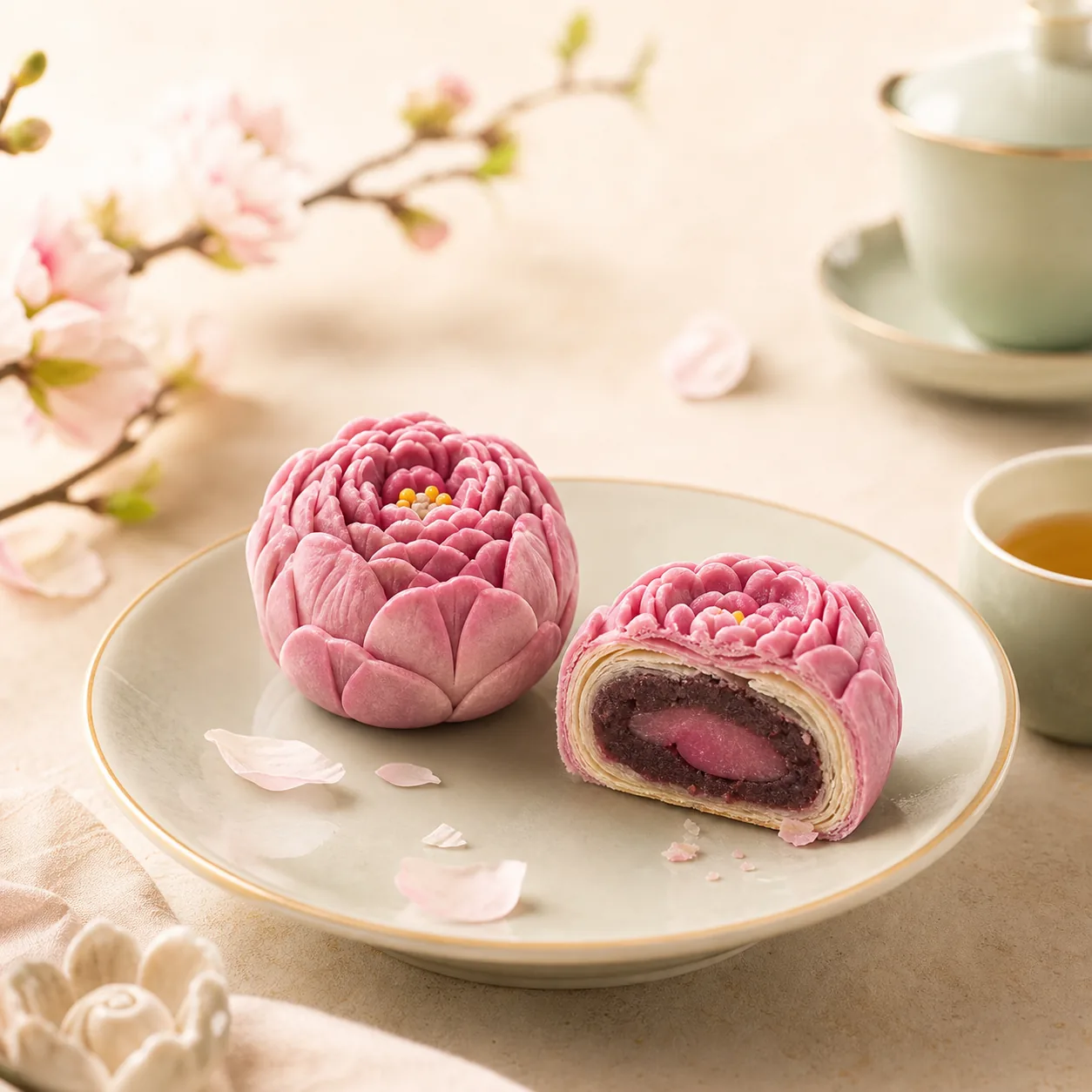 云酥坊牡丹花酥花酥系列产品图